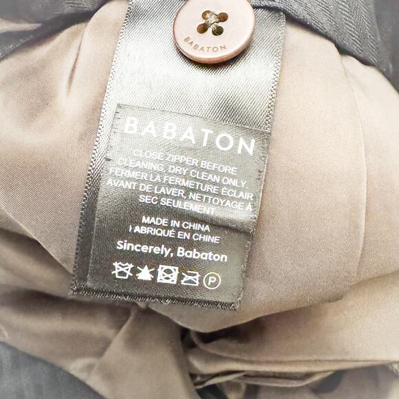 Babaton Olive Green Pleated Slacks Pants Skinny Fit Size 00 - Picture 7 of 9